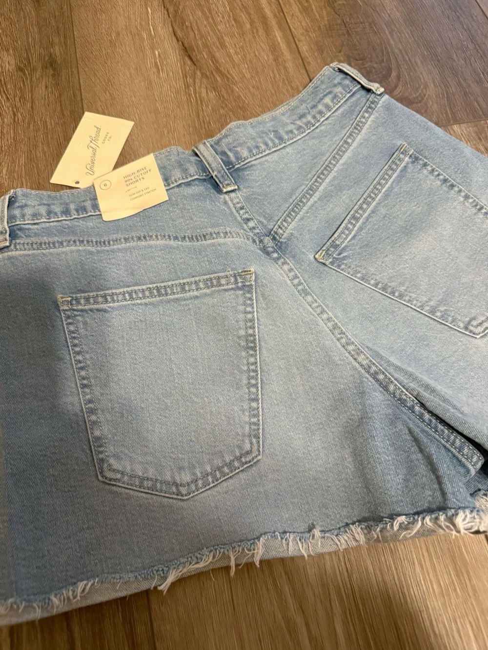 Universal Thread Light Blue High-Rise Denim Cutoff Shorts